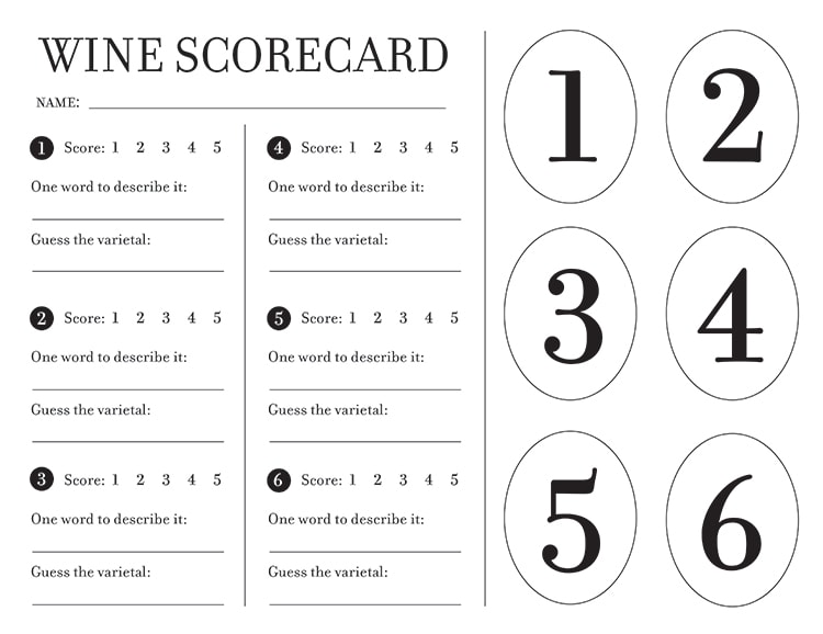 Hosting A Wine Tasting Party with Free Printable Scorecard Jenna Sue Design