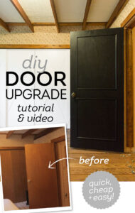 DIY Easy Door Upgrade Tutorial - Jenna Sue Design