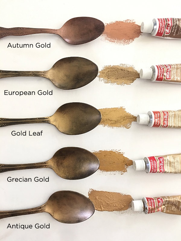 Brass Gold Effect for Aluminum Brush-on Patina for Aluminium