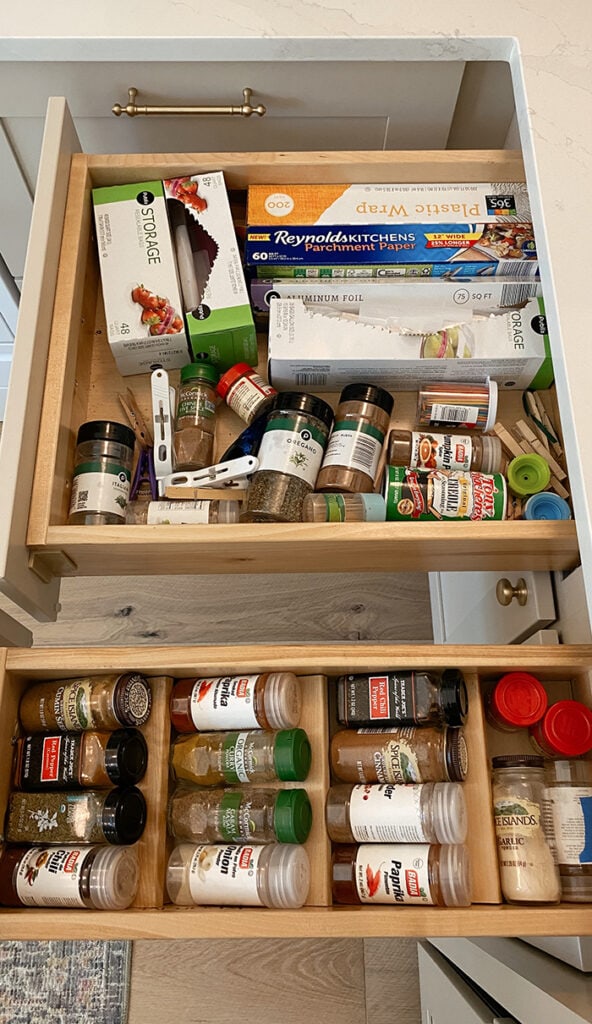 DIY Spice Drawer Organizer  Kitchen Organization - Hydrangea Treehouse