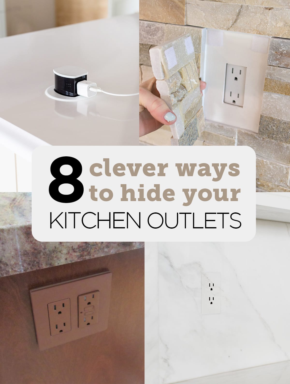 8 Clever Ways to Hide Kitchen Outlets - Jenna Sue Design