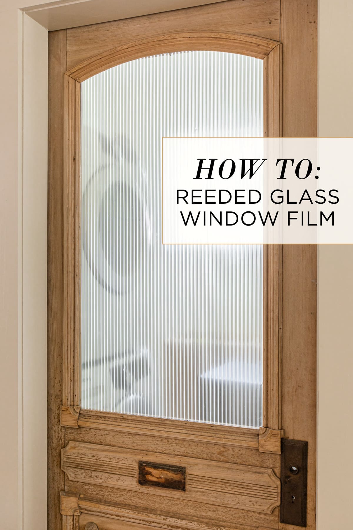 diy frosted glass window