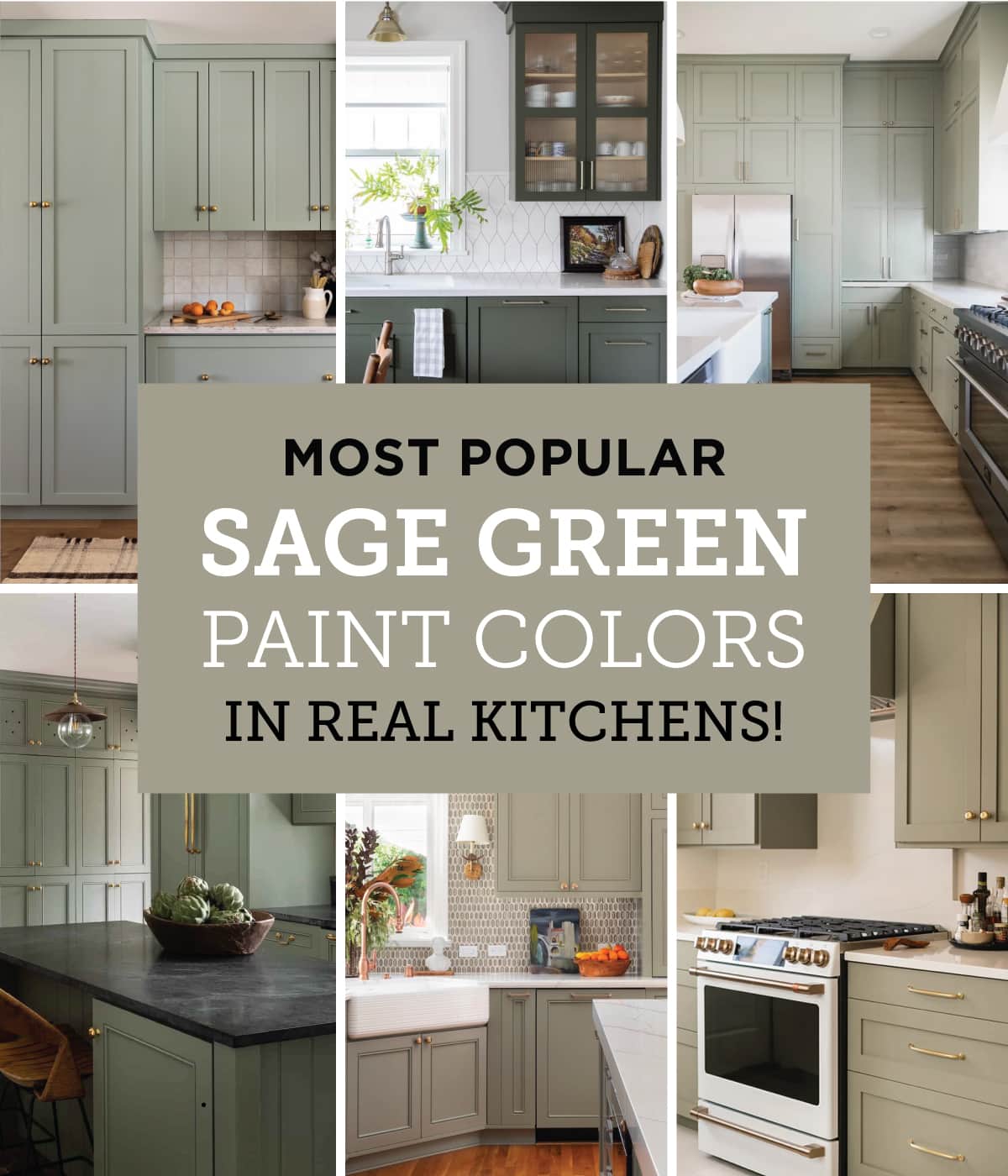40+ Sage Green Kitchen Cabinets (with Paint Colors!) - Jenna Sue
