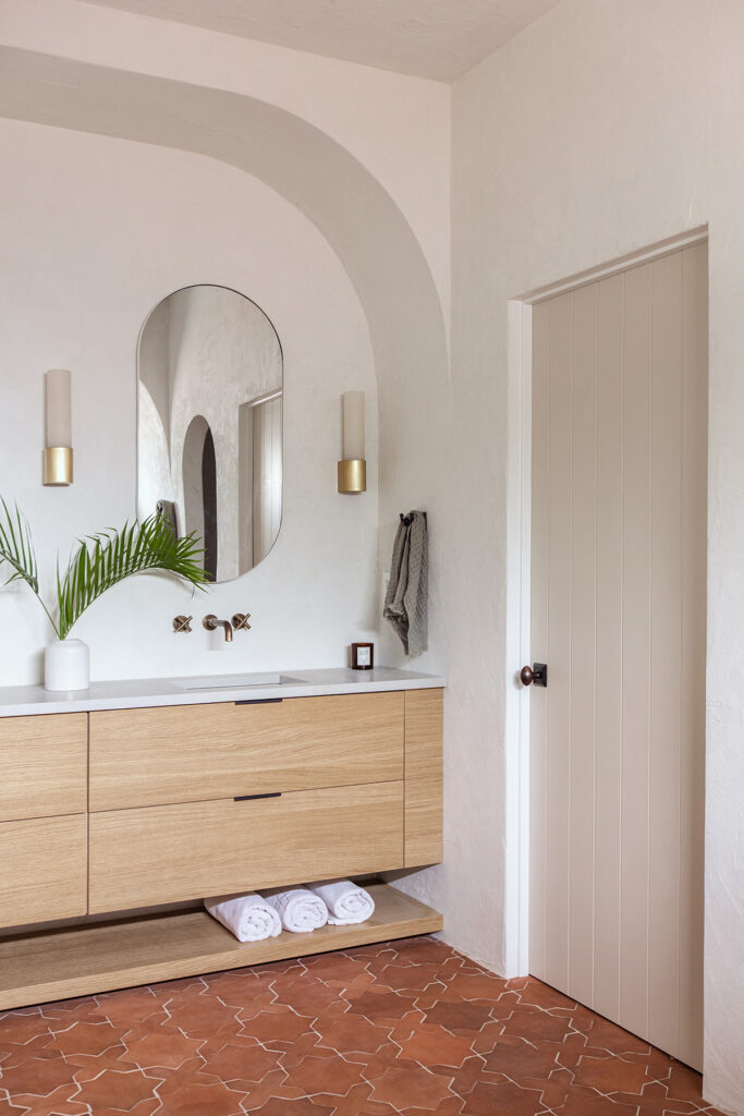 Modern Mediterranean Bathroom Reveal Jenna Sue Design