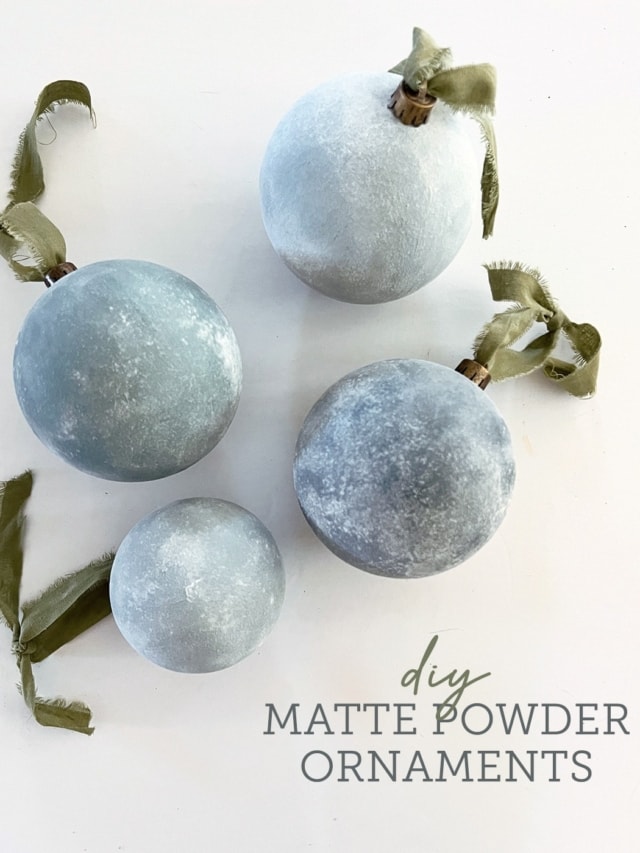 How to: Matte Powder Ornaments - Jenna Sue Design