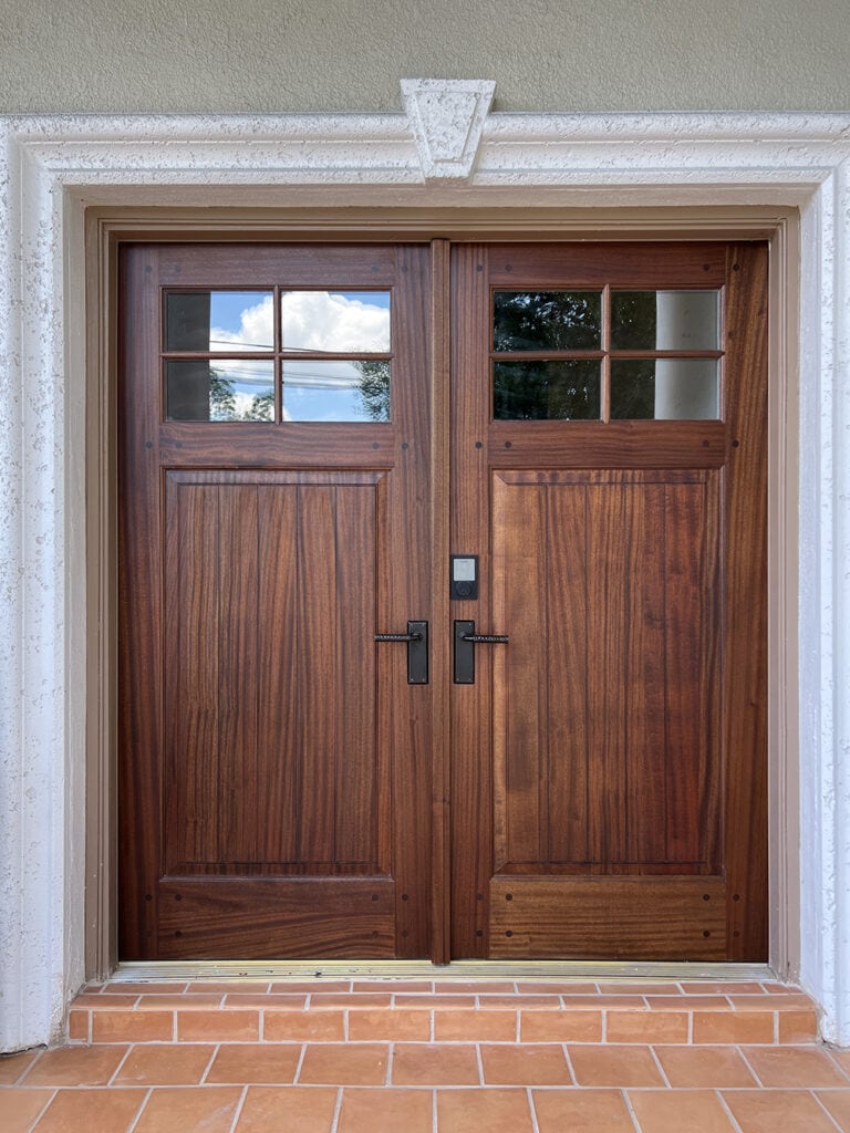 DIY Rustic Front Door Makeover - Jenna Sue Design