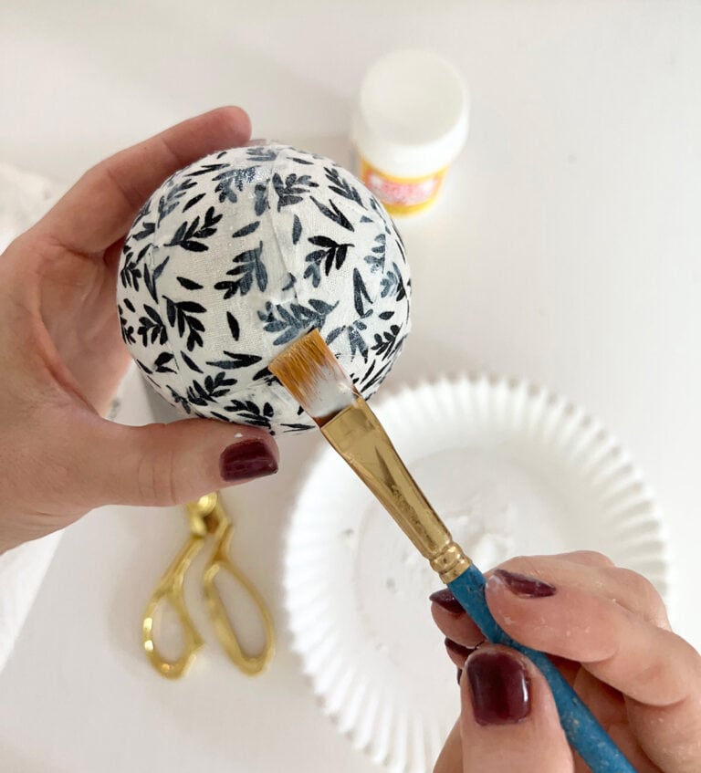 DIY Decoupage Ornaments - Jenna Sue Design