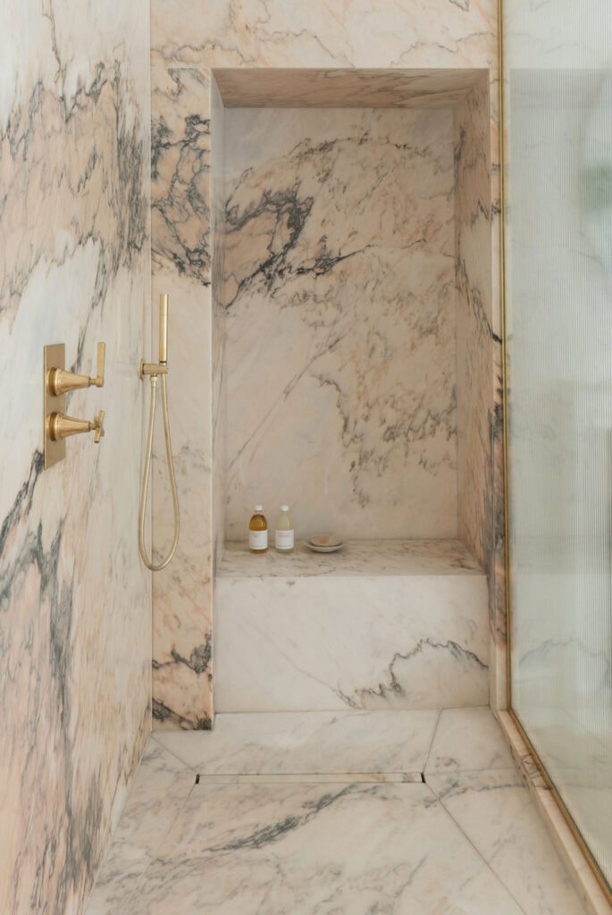 10 Designer Favorite Bathroom Trends For 2024 Jenna Sue Design   Marble Shower 685x1024 