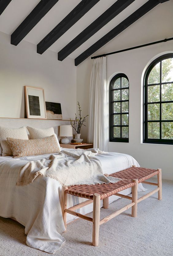 modern cozy spanish style bedroom