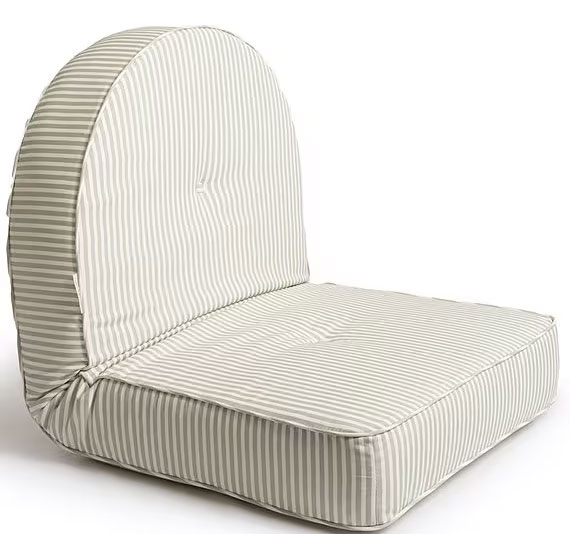 business and pleasure striped lounger